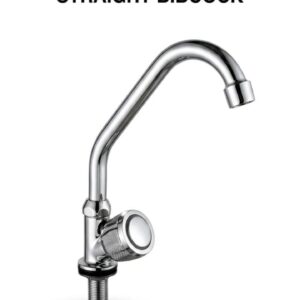 Lenzo Straight Bibcock Tap – Chrome Finish Wall Mounted Faucet