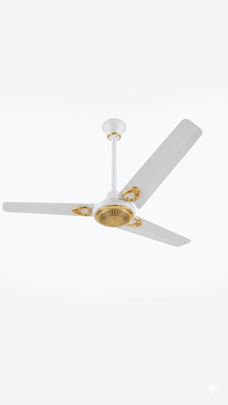 Pak Fan 56/220 Golden Eye Ceiling Fan – 56 Inch High-Speed Cooling Fan with Elegant Gold Finish