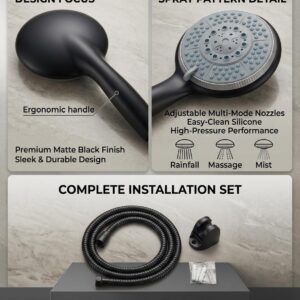 ITG Hand Shower Set - Matte Black