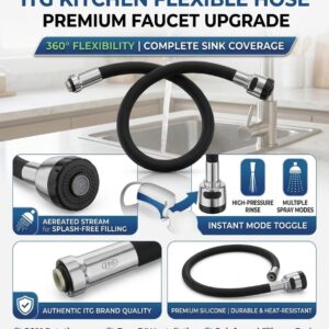 ITG Kitchen Flexible Hose - Premium Faucet Upgrade