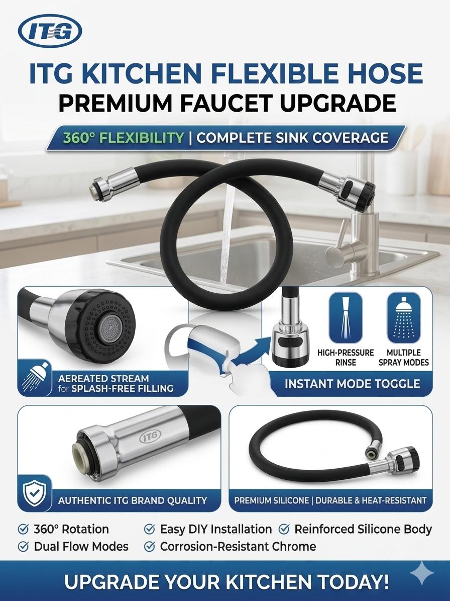 ITG Kitchen Flexible Hose - Premium Faucet Upgrade