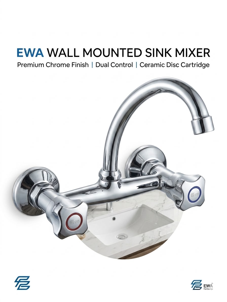 EWA Wall Mounted Sink Mixer